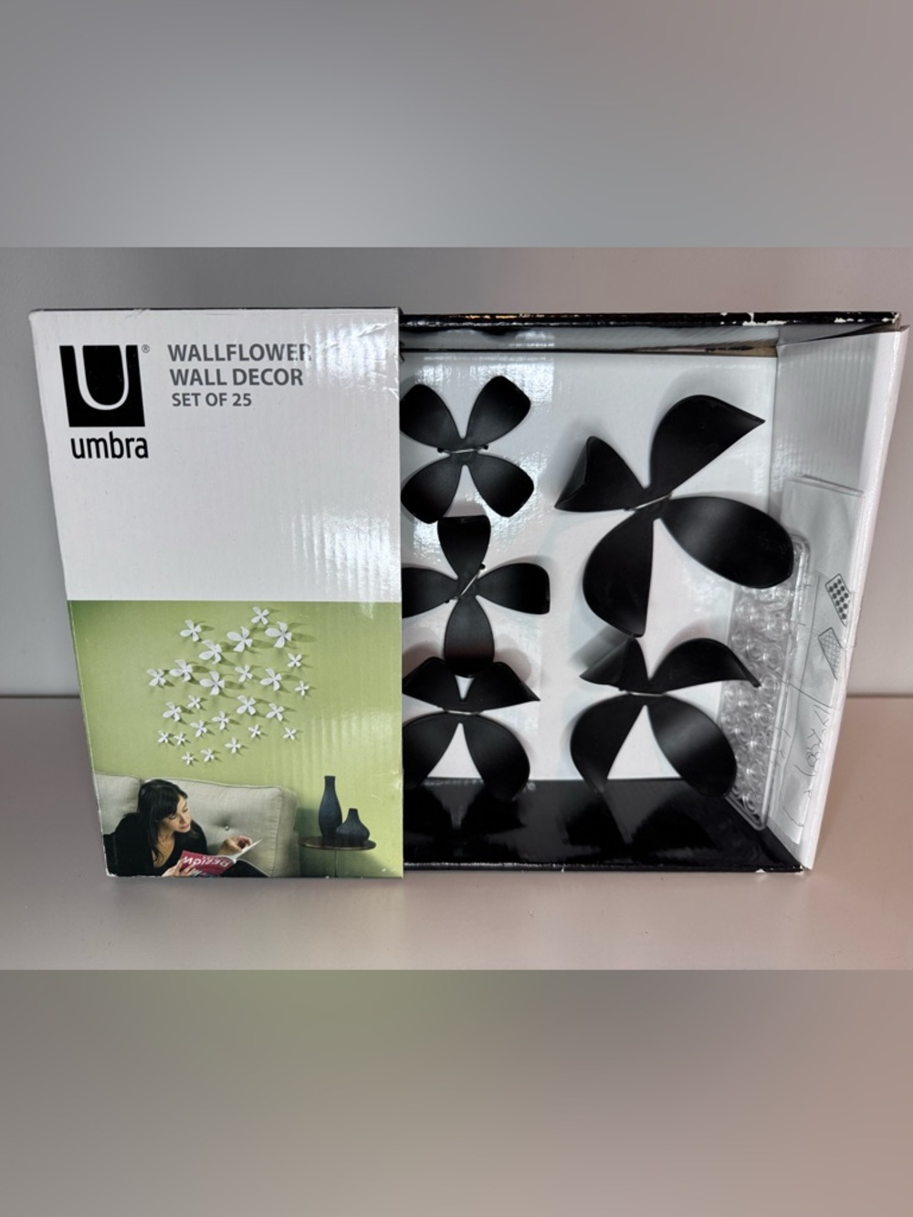 New in box, Umbra Wallflower Wall Decor Set of 25